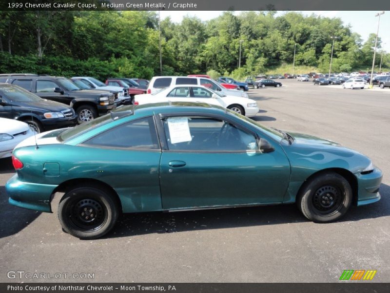 Medium Green Metallic / Graphite 1999 Chevrolet Cavalier Coupe