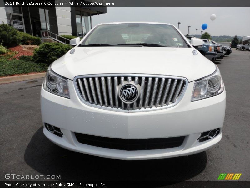Summit White / Cocoa/Cashmere 2011 Buick LaCrosse CXS
