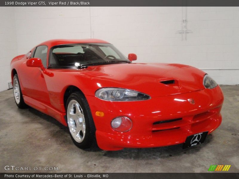 Viper Red / Black/Black 1998 Dodge Viper GTS