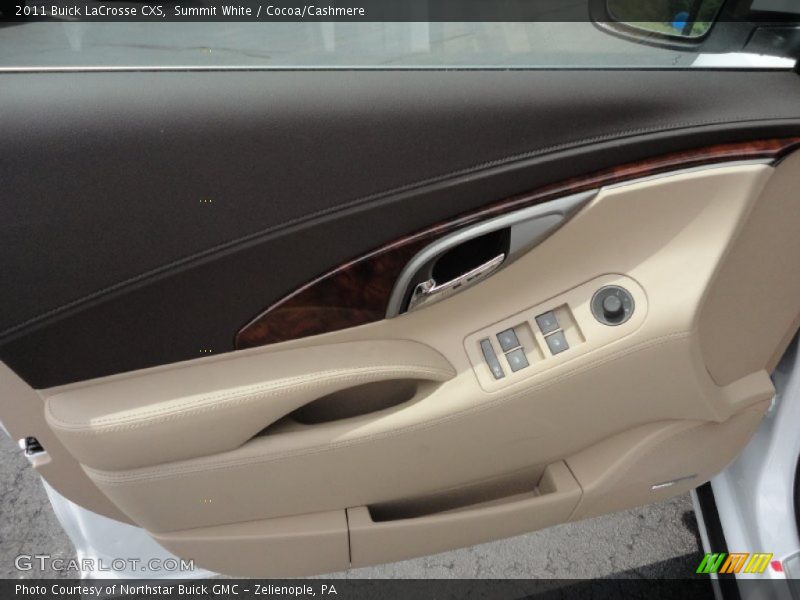 Summit White / Cocoa/Cashmere 2011 Buick LaCrosse CXS