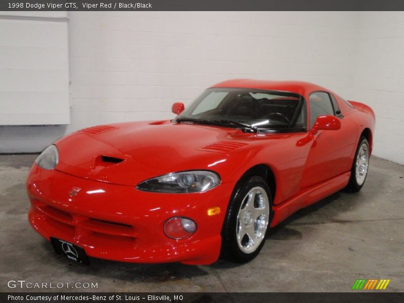 Viper Red / Black/Black 1998 Dodge Viper GTS