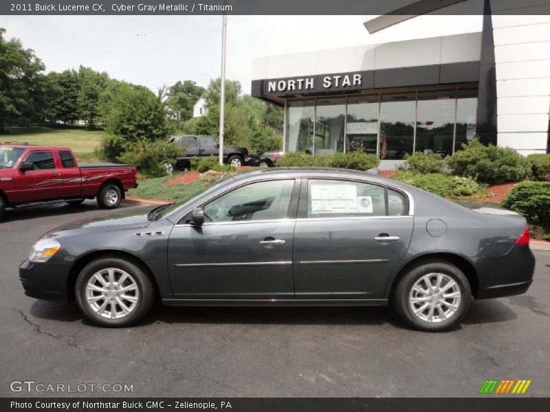 Cyber Gray Metallic / Titanium 2011 Buick Lucerne CX
