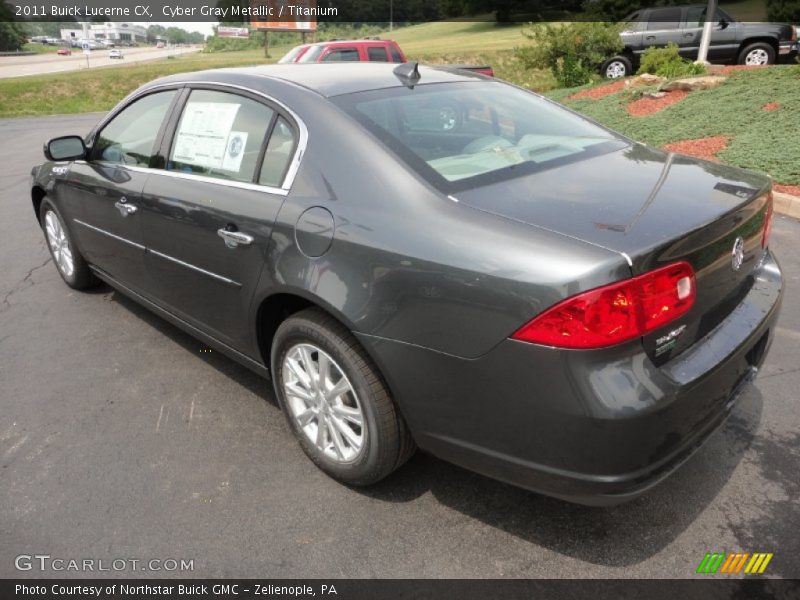 Cyber Gray Metallic / Titanium 2011 Buick Lucerne CX