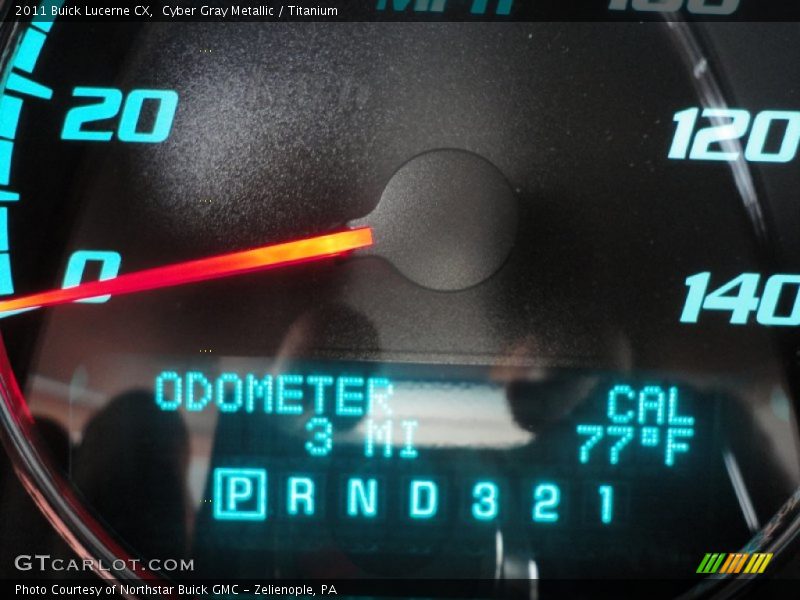 Cyber Gray Metallic / Titanium 2011 Buick Lucerne CX