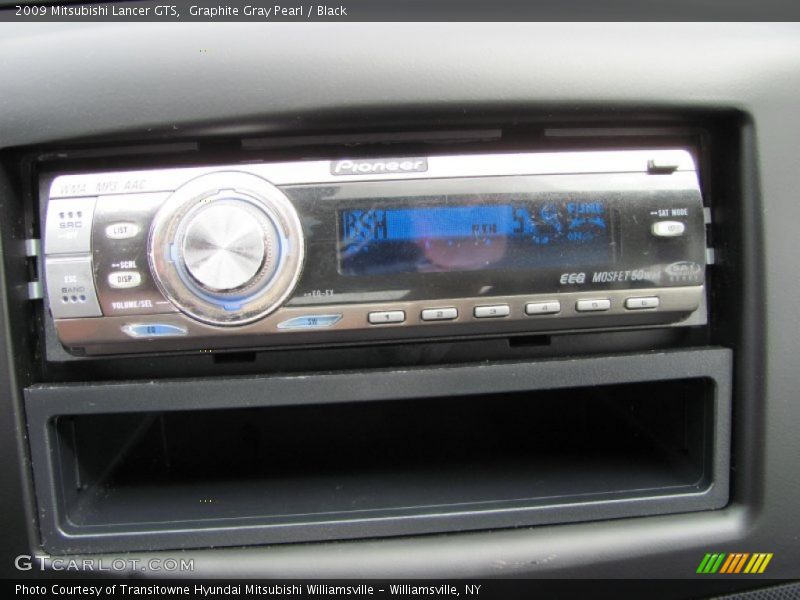Graphite Gray Pearl / Black 2009 Mitsubishi Lancer GTS