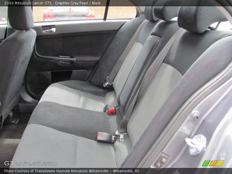 Graphite Gray Pearl / Black 2009 Mitsubishi Lancer GTS