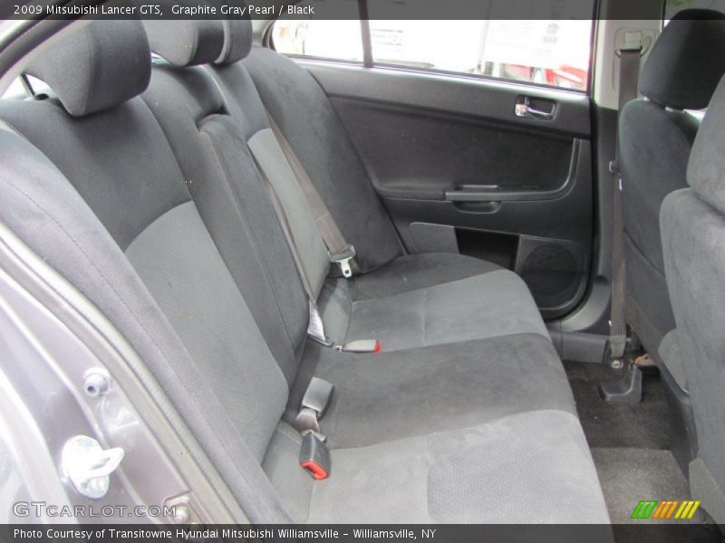 Graphite Gray Pearl / Black 2009 Mitsubishi Lancer GTS