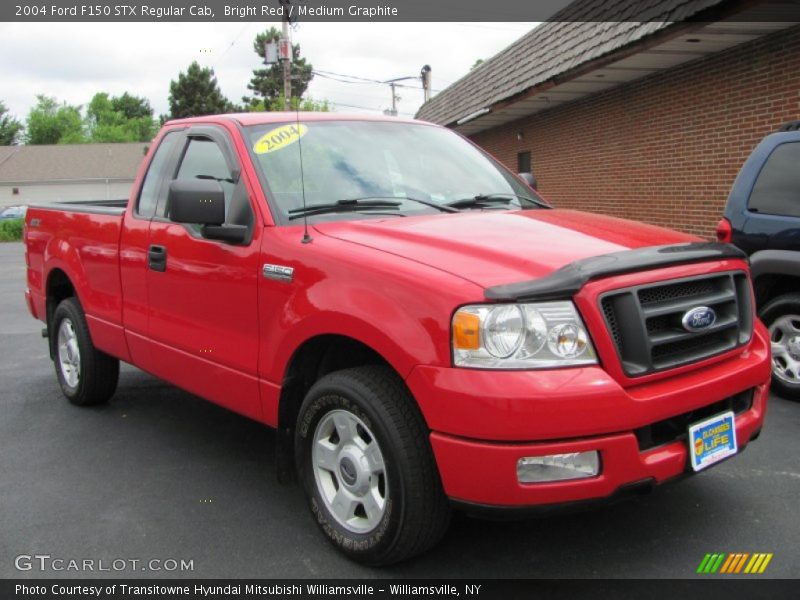 Bright Red / Medium Graphite 2004 Ford F150 STX Regular Cab