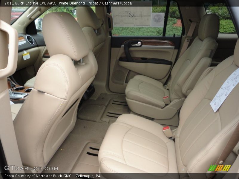 White Diamond Tricoat / Cashmere/Cocoa 2011 Buick Enclave CXL AWD