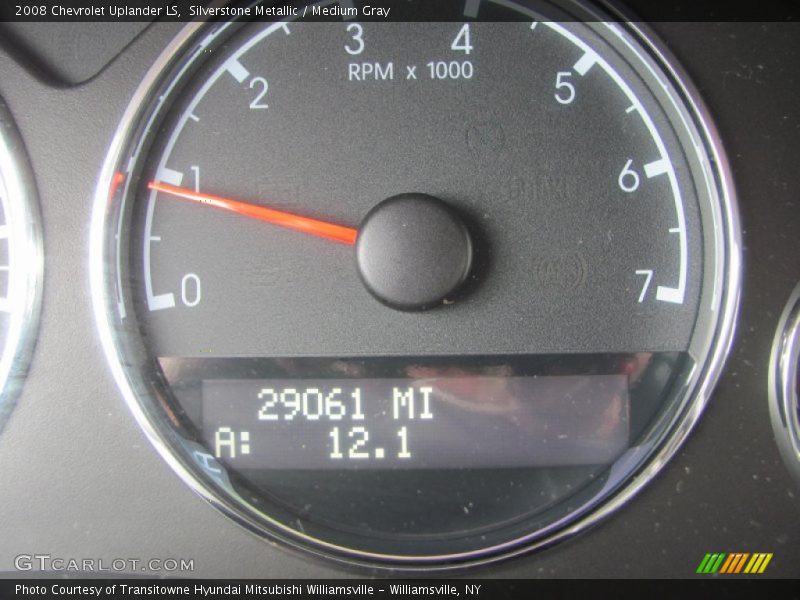 Silverstone Metallic / Medium Gray 2008 Chevrolet Uplander LS