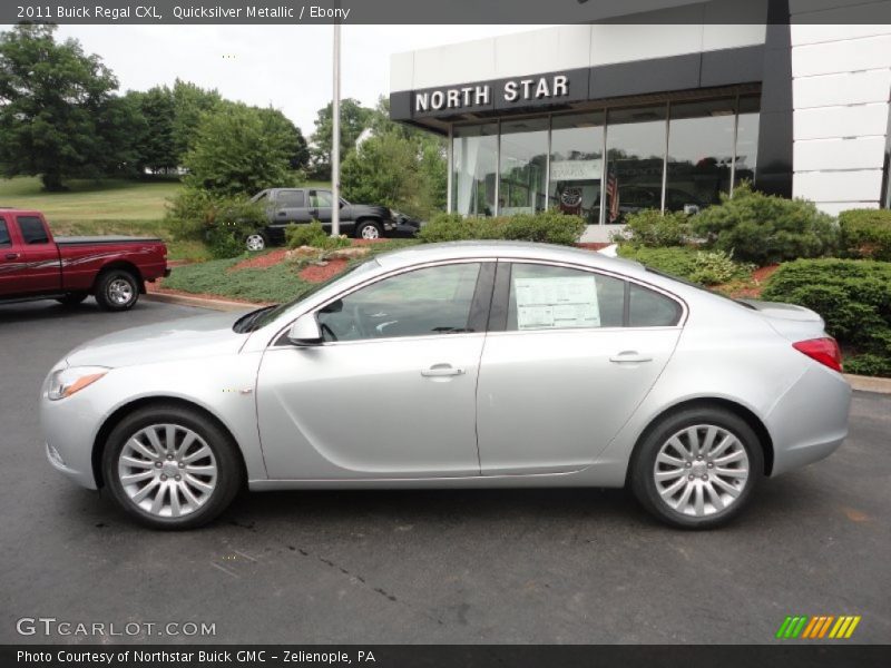 Quicksilver Metallic / Ebony 2011 Buick Regal CXL