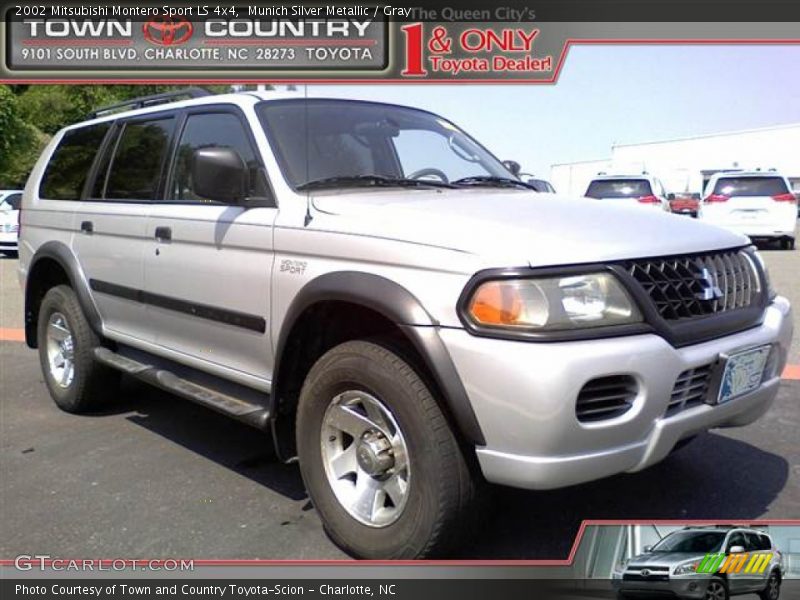 Munich Silver Metallic / Gray 2002 Mitsubishi Montero Sport LS 4x4