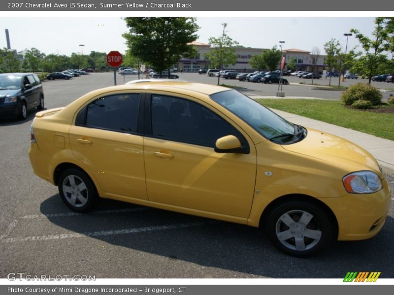 Summer Yellow / Charcoal Black 2007 Chevrolet Aveo LS Sedan