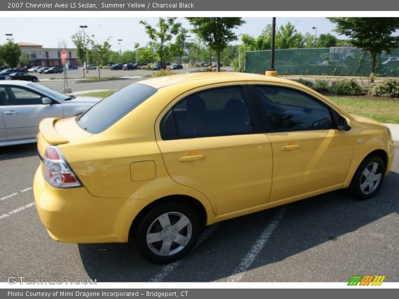 Summer Yellow / Charcoal Black 2007 Chevrolet Aveo LS Sedan