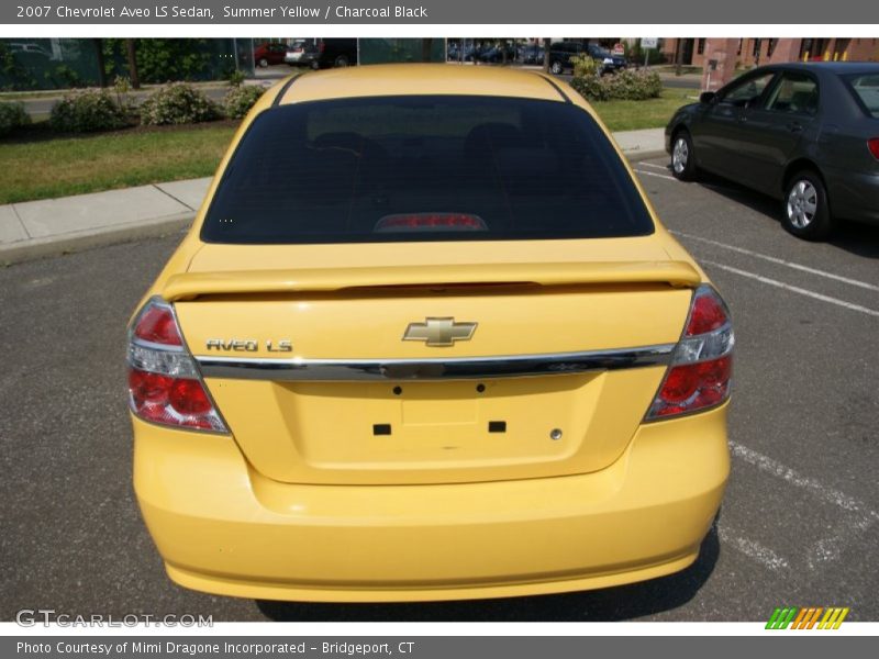 Summer Yellow / Charcoal Black 2007 Chevrolet Aveo LS Sedan