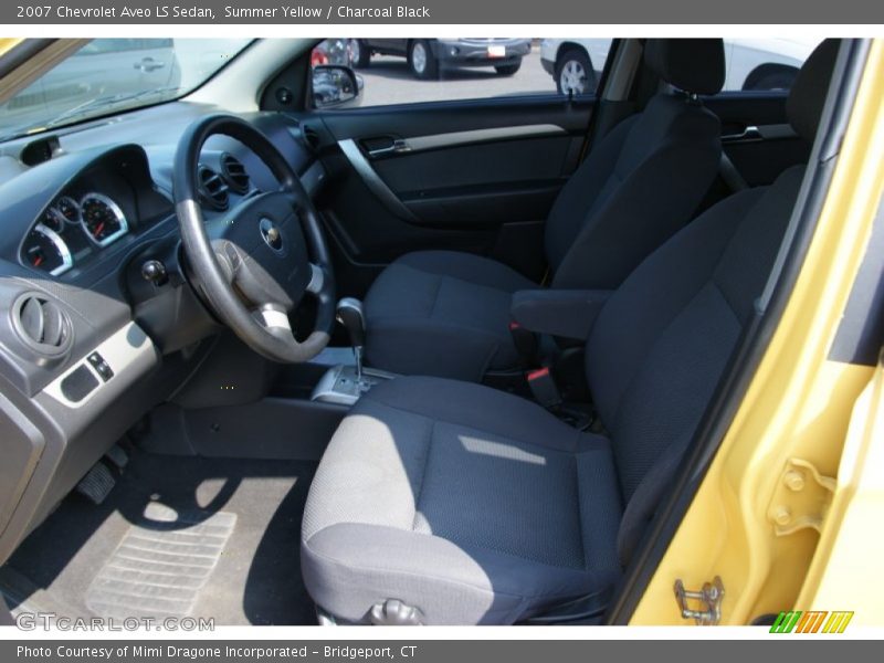 Summer Yellow / Charcoal Black 2007 Chevrolet Aveo LS Sedan