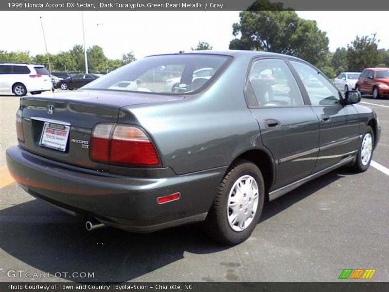Dark Eucalyptus Green Pearl Metallic / Gray 1996 Honda Accord DX Sedan