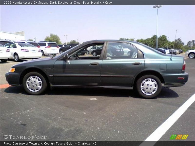 Dark Eucalyptus Green Pearl Metallic / Gray 1996 Honda Accord DX Sedan