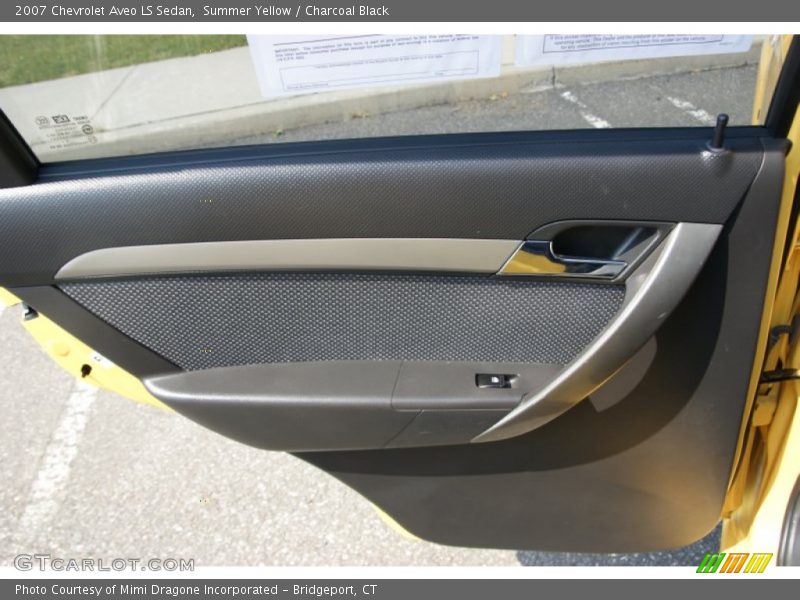 Summer Yellow / Charcoal Black 2007 Chevrolet Aveo LS Sedan