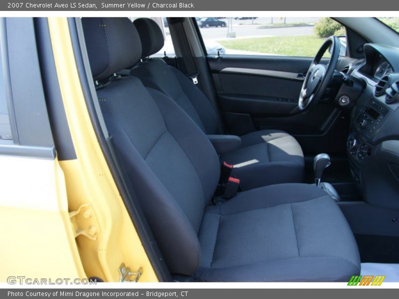 Summer Yellow / Charcoal Black 2007 Chevrolet Aveo LS Sedan