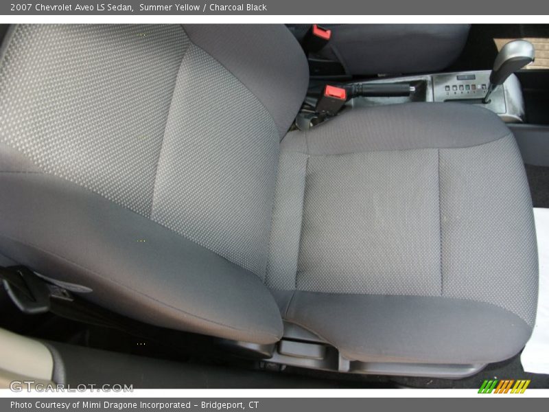 Summer Yellow / Charcoal Black 2007 Chevrolet Aveo LS Sedan