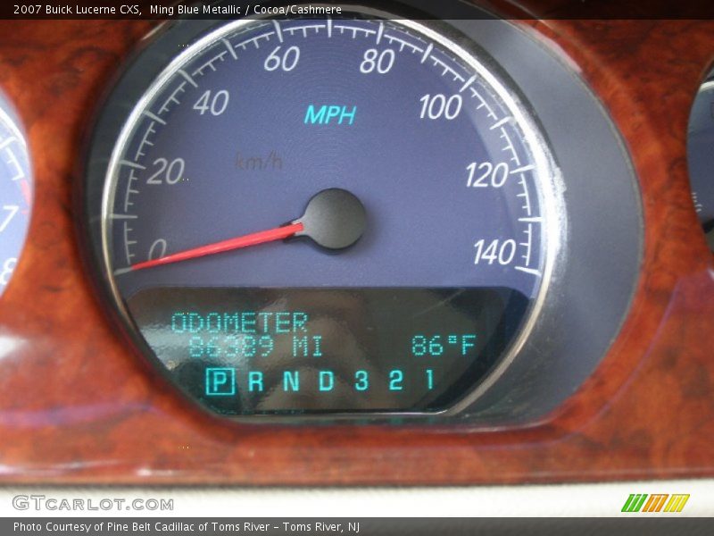 Ming Blue Metallic / Cocoa/Cashmere 2007 Buick Lucerne CXS