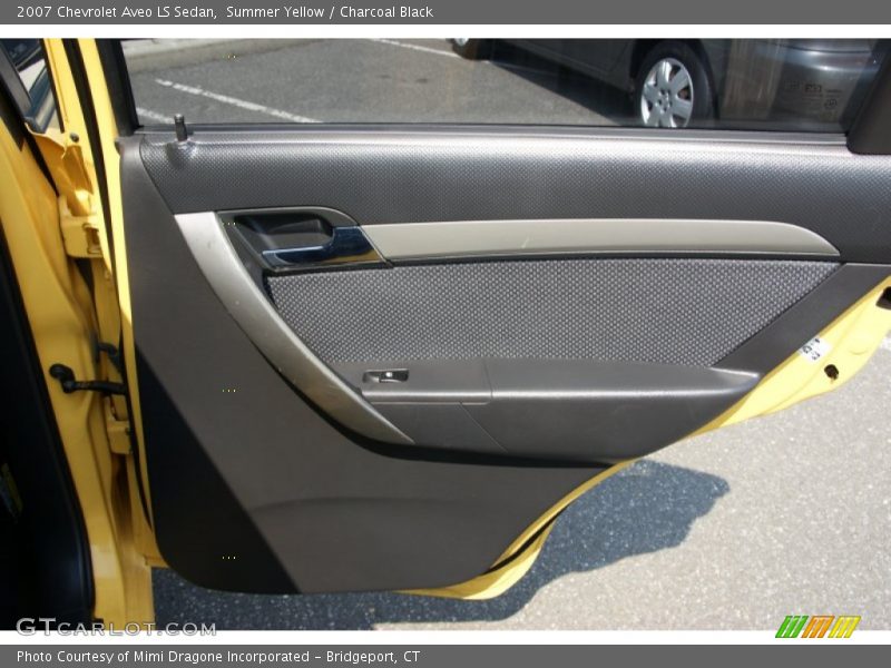 Summer Yellow / Charcoal Black 2007 Chevrolet Aveo LS Sedan