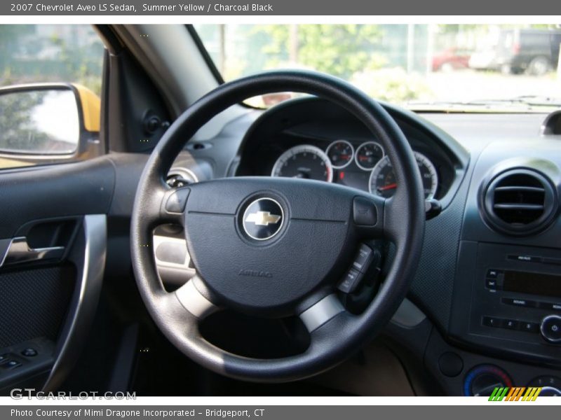 Summer Yellow / Charcoal Black 2007 Chevrolet Aveo LS Sedan