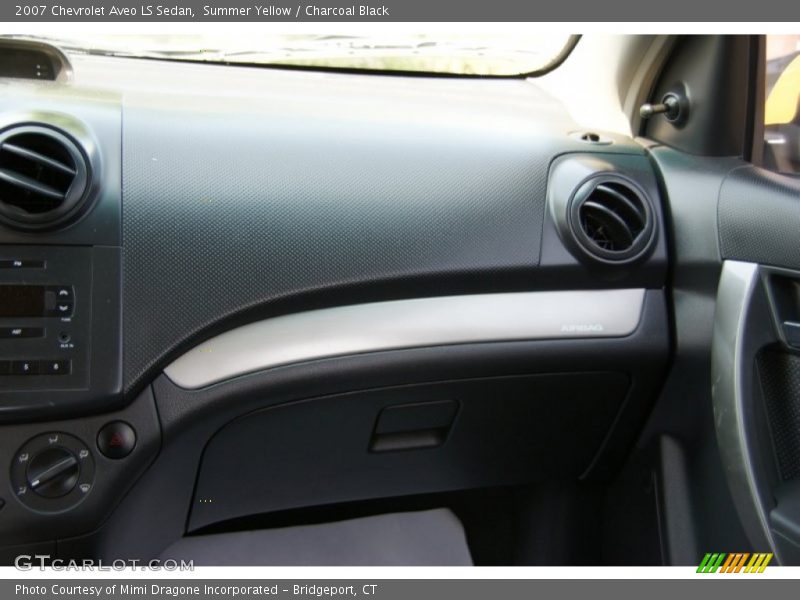 Summer Yellow / Charcoal Black 2007 Chevrolet Aveo LS Sedan