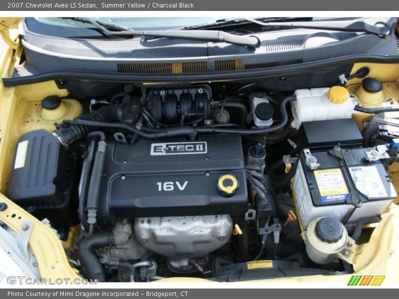 Summer Yellow / Charcoal Black 2007 Chevrolet Aveo LS Sedan