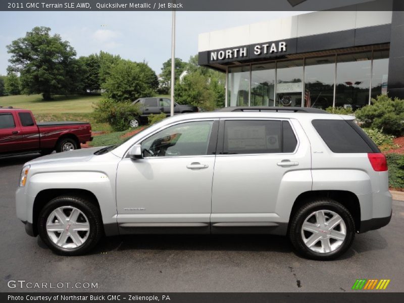 Quicksilver Metallic / Jet Black 2011 GMC Terrain SLE AWD