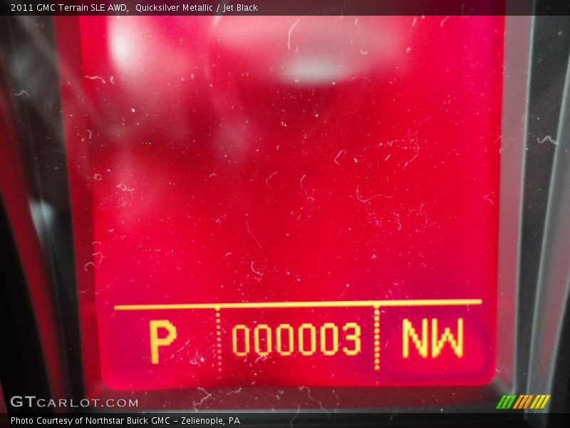 Quicksilver Metallic / Jet Black 2011 GMC Terrain SLE AWD