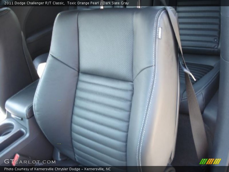 Toxic Orange Pearl / Dark Slate Gray 2011 Dodge Challenger R/T Classic