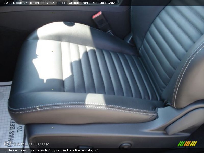 Toxic Orange Pearl / Dark Slate Gray 2011 Dodge Challenger R/T Classic