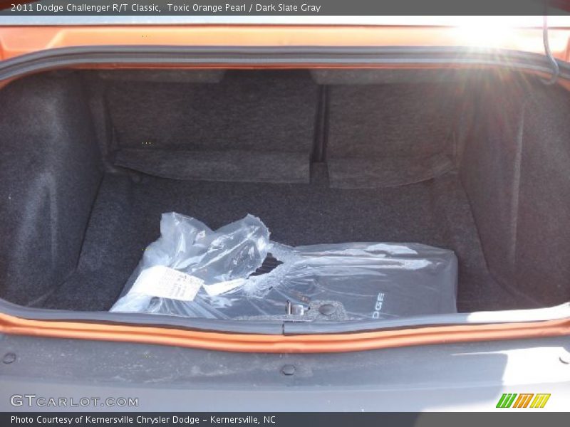 Toxic Orange Pearl / Dark Slate Gray 2011 Dodge Challenger R/T Classic