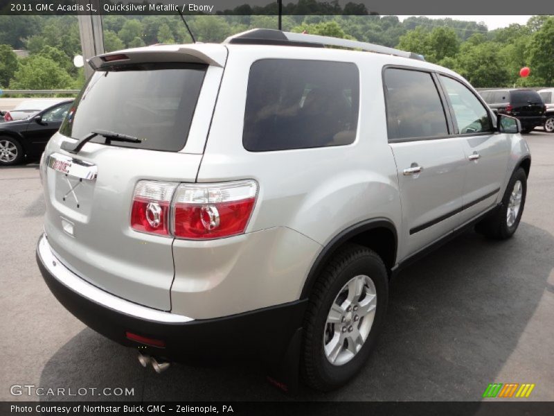 Quicksilver Metallic / Ebony 2011 GMC Acadia SL