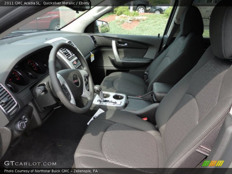 Quicksilver Metallic / Ebony 2011 GMC Acadia SL