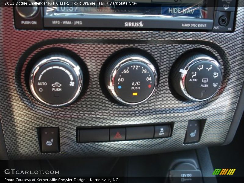 Toxic Orange Pearl / Dark Slate Gray 2011 Dodge Challenger R/T Classic