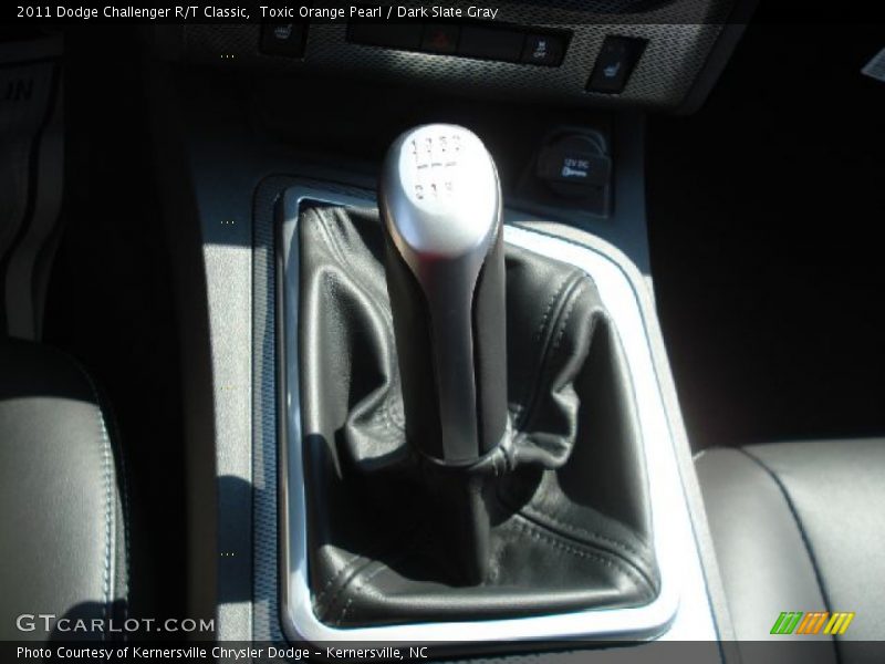Toxic Orange Pearl / Dark Slate Gray 2011 Dodge Challenger R/T Classic