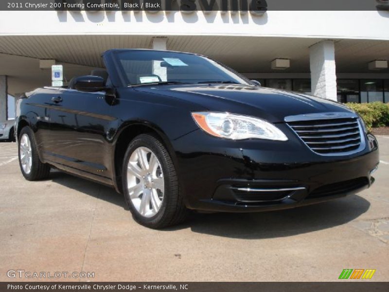 Black / Black 2011 Chrysler 200 Touring Convertible