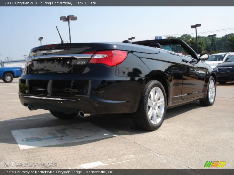 Black / Black 2011 Chrysler 200 Touring Convertible