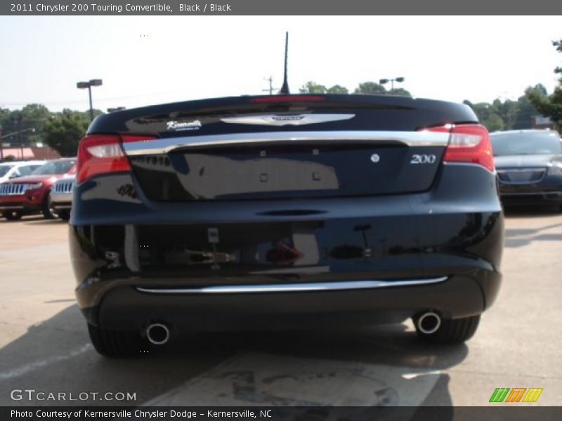 Black / Black 2011 Chrysler 200 Touring Convertible