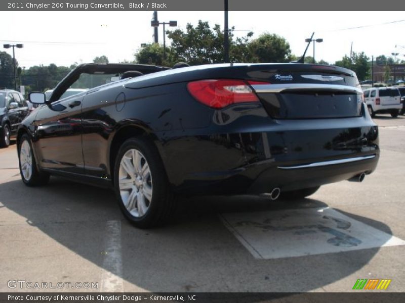 Black / Black 2011 Chrysler 200 Touring Convertible