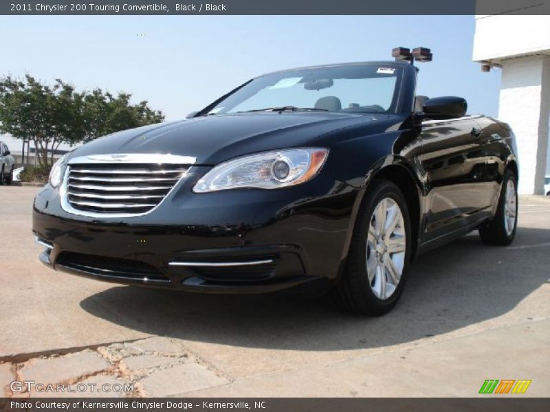Black / Black 2011 Chrysler 200 Touring Convertible