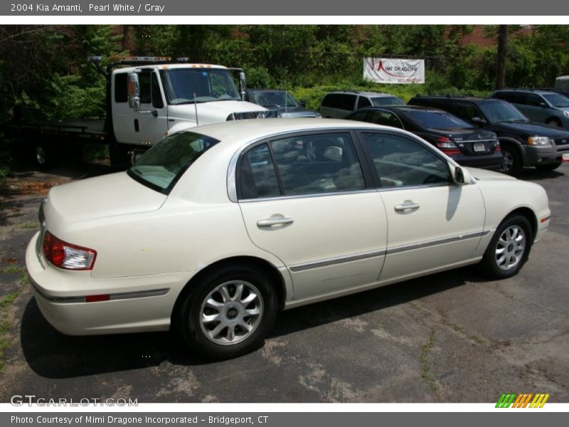 Pearl White / Gray 2004 Kia Amanti