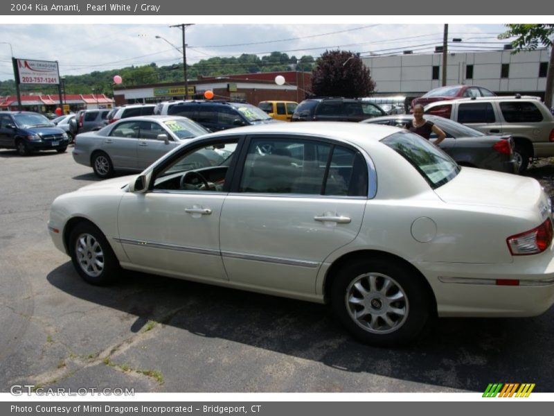 Pearl White / Gray 2004 Kia Amanti