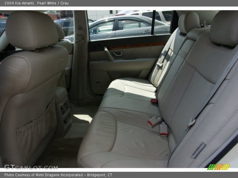 Pearl White / Gray 2004 Kia Amanti
