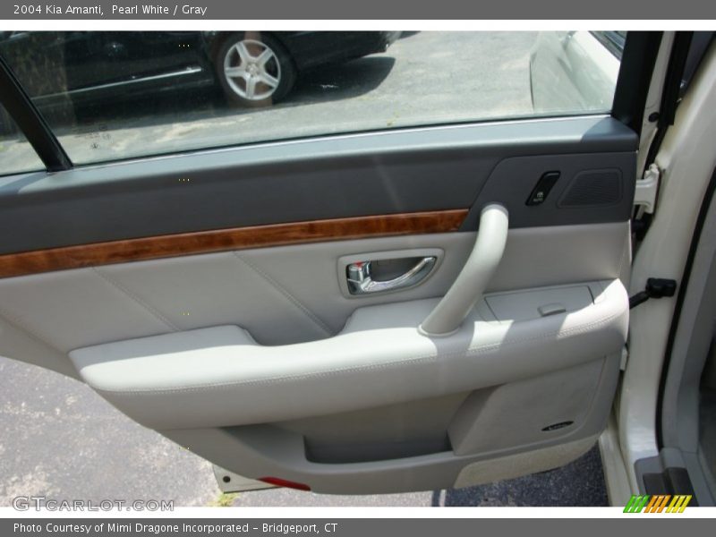 Pearl White / Gray 2004 Kia Amanti