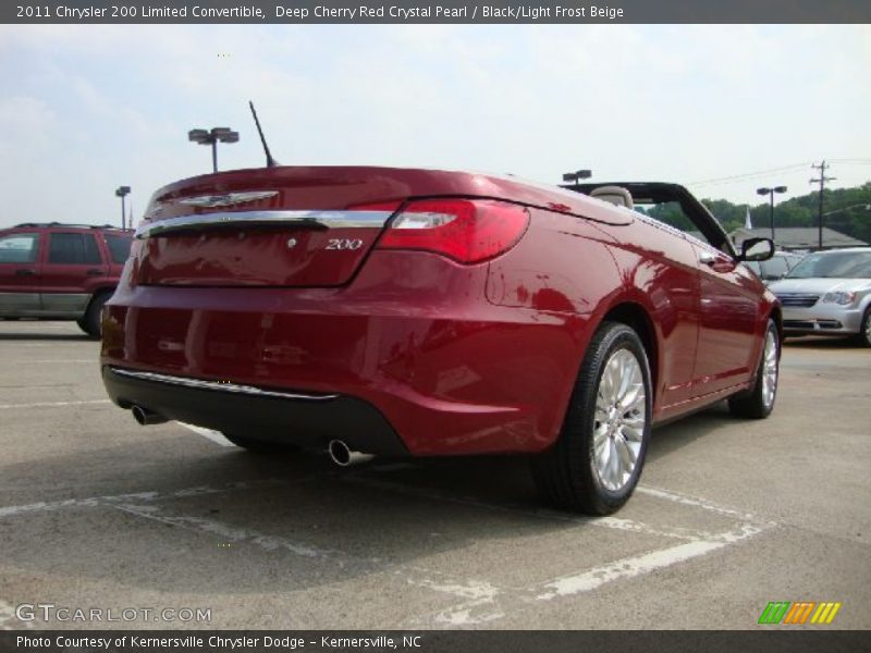 Deep Cherry Red Crystal Pearl / Black/Light Frost Beige 2011 Chrysler 200 Limited Convertible