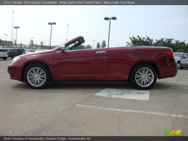 Deep Cherry Red Crystal Pearl / Black/Light Frost Beige 2011 Chrysler 200 Limited Convertible